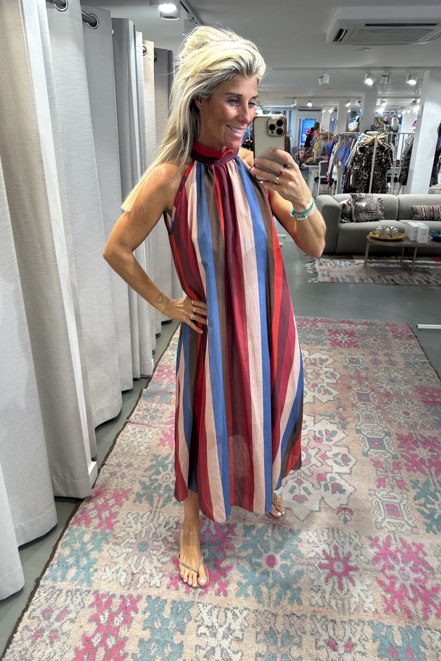 Striped Dress Imre Bordeaux