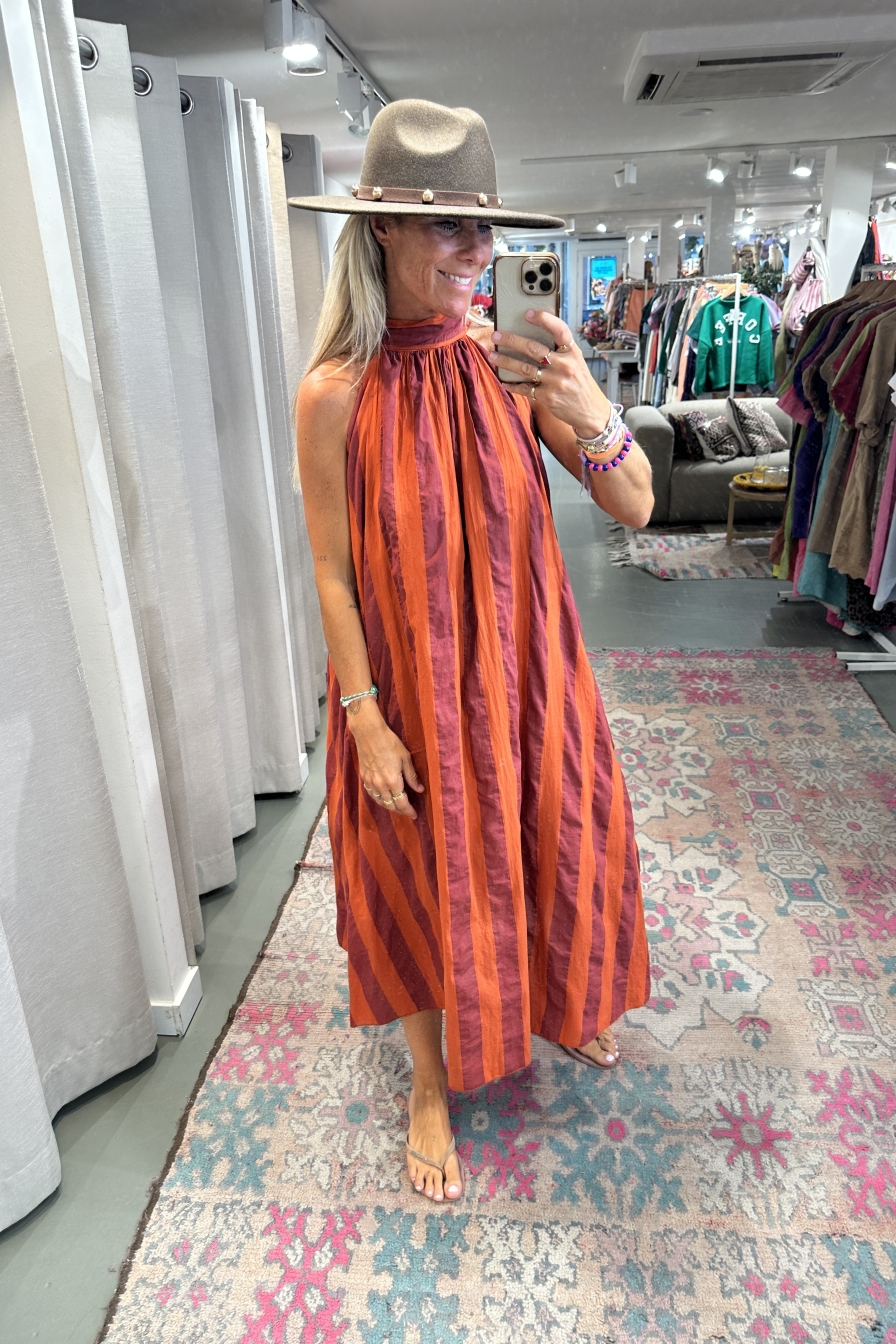 Striped Dress Imre Terracotta