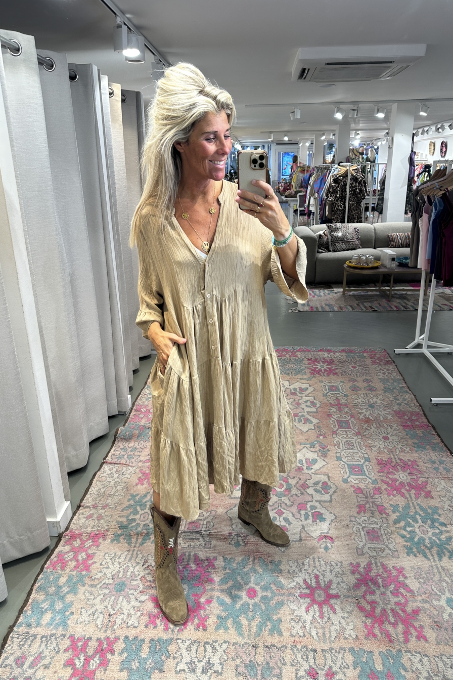Dress Yarah Camel