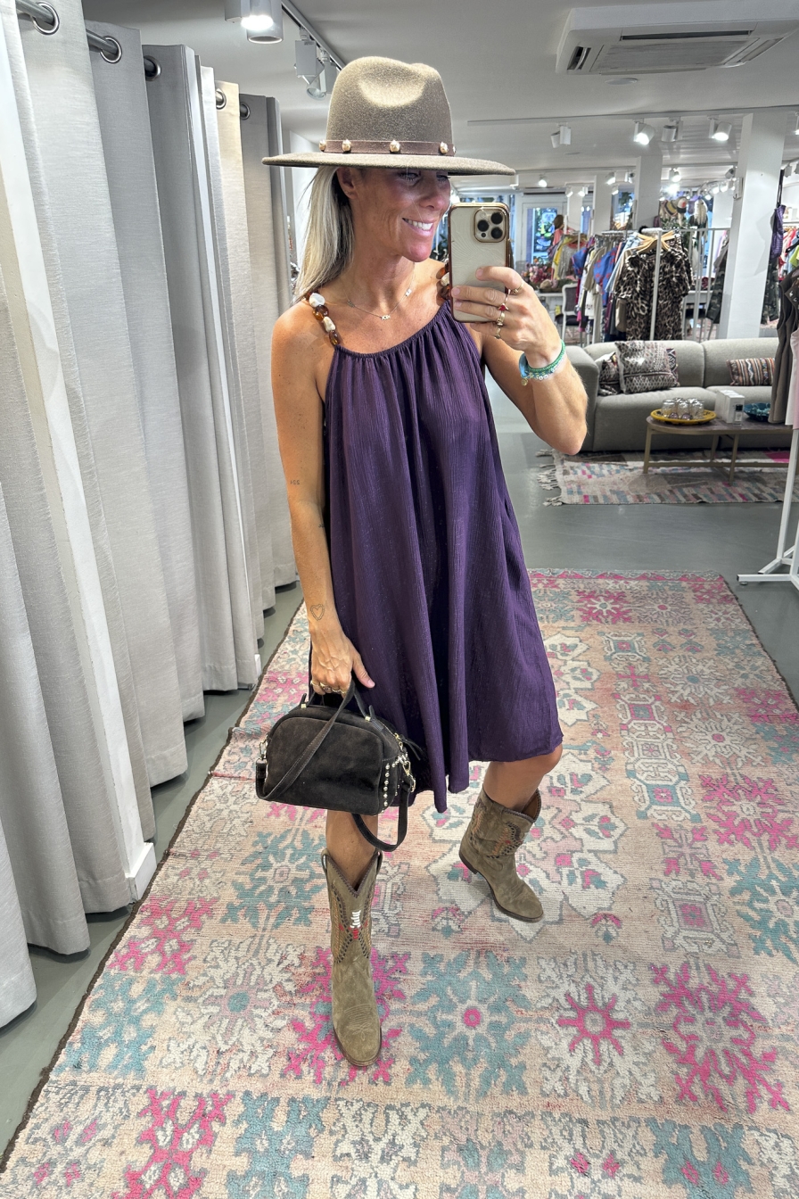 Dress Colien Aubergine