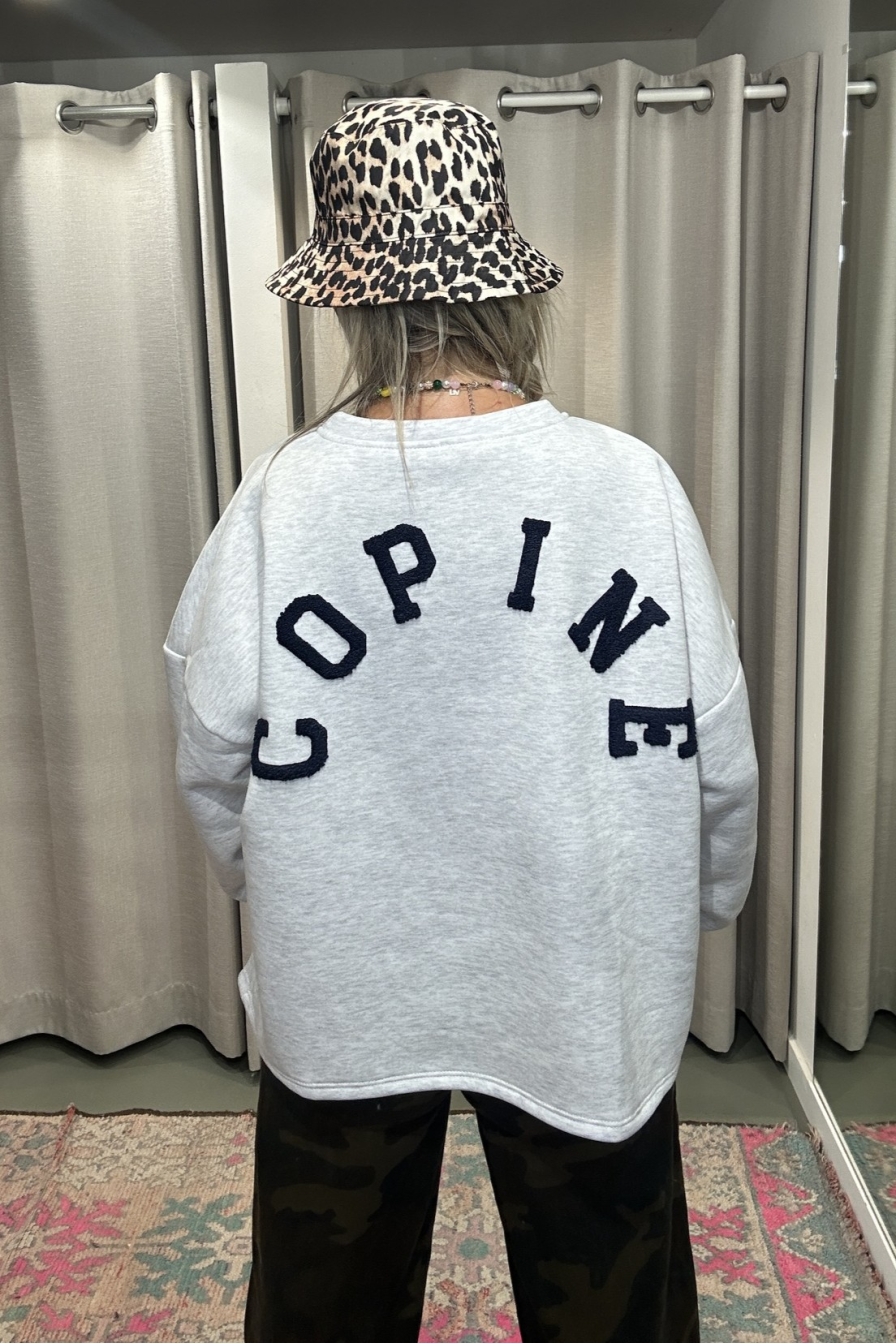 Sweater Copine Grijs - Blauw