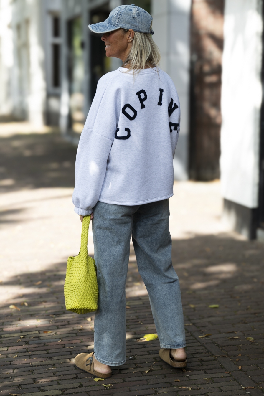 Sweater Copine Grijs - Blauw