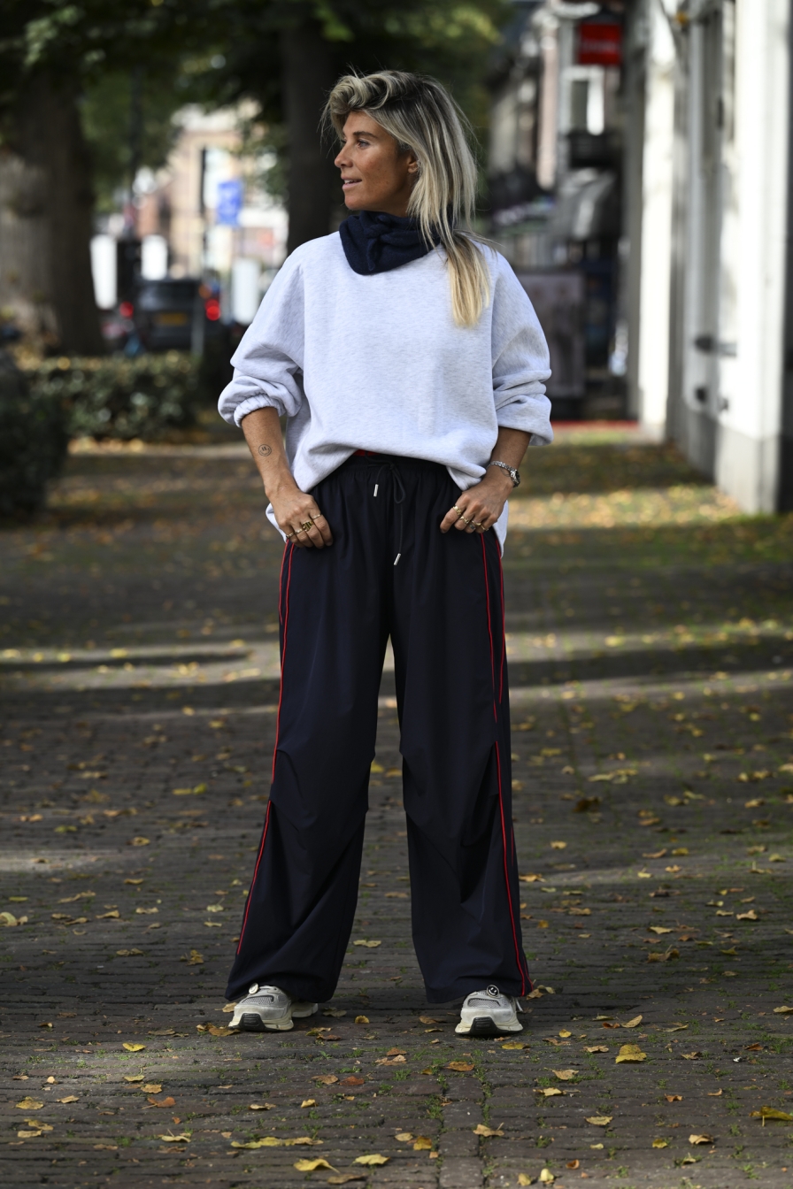 Sweater Copine Grijs - Rood Deal