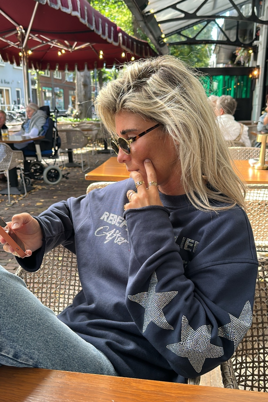 Sweater Stars Blauw