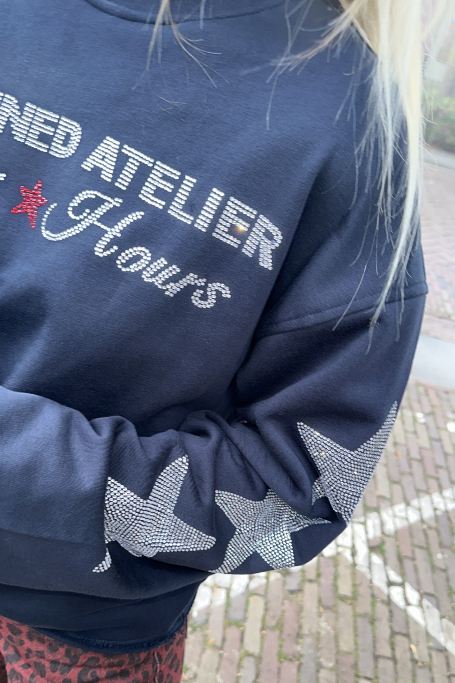 Sweater Stars Blauw