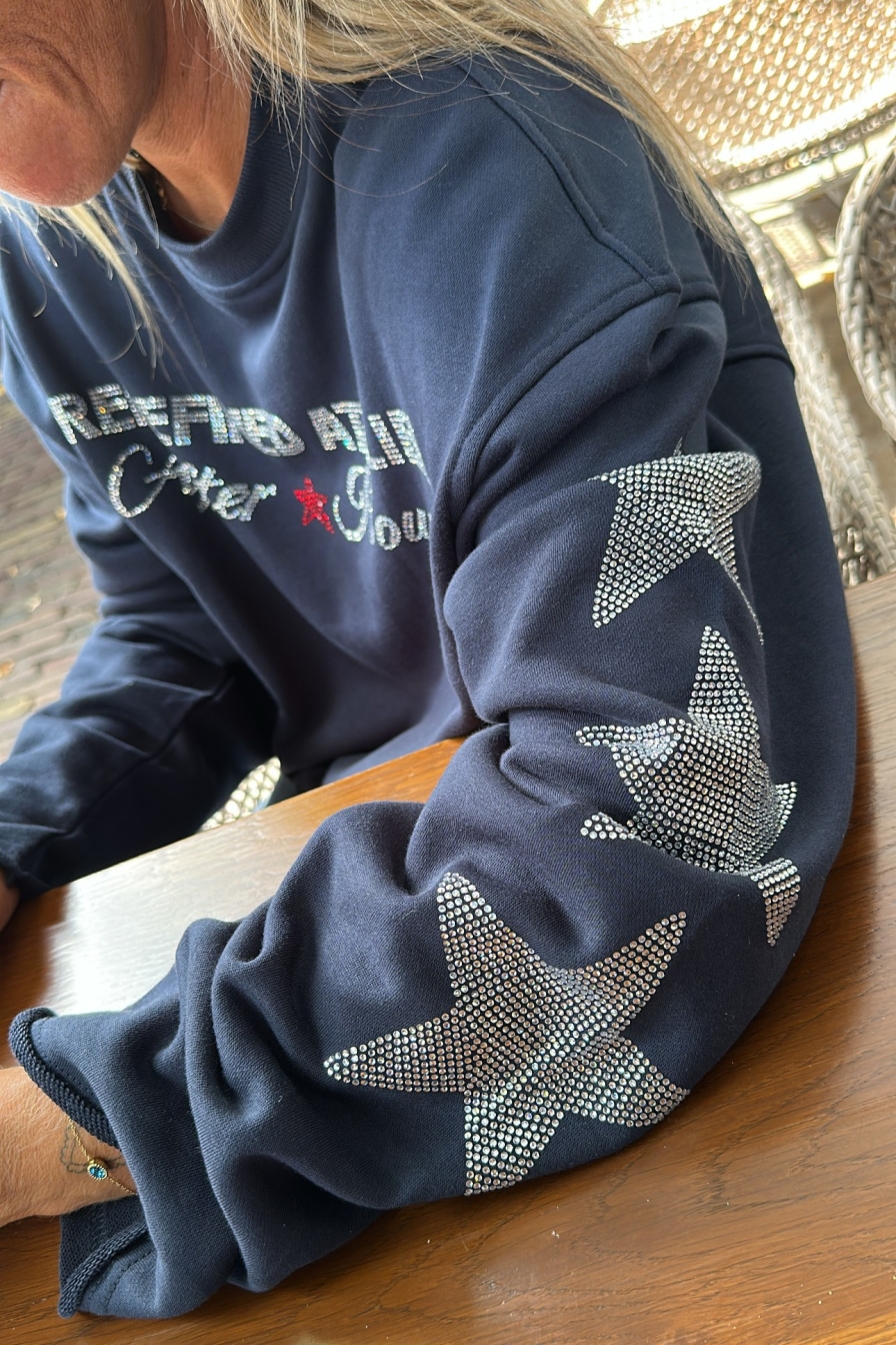Sweater Stars Blauw