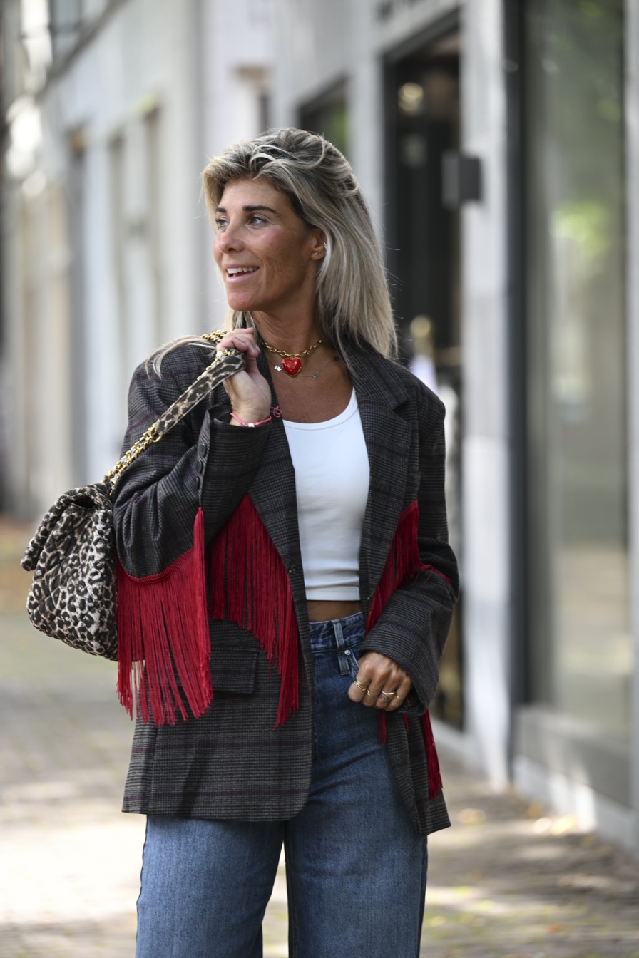 Blazer Hearts Red