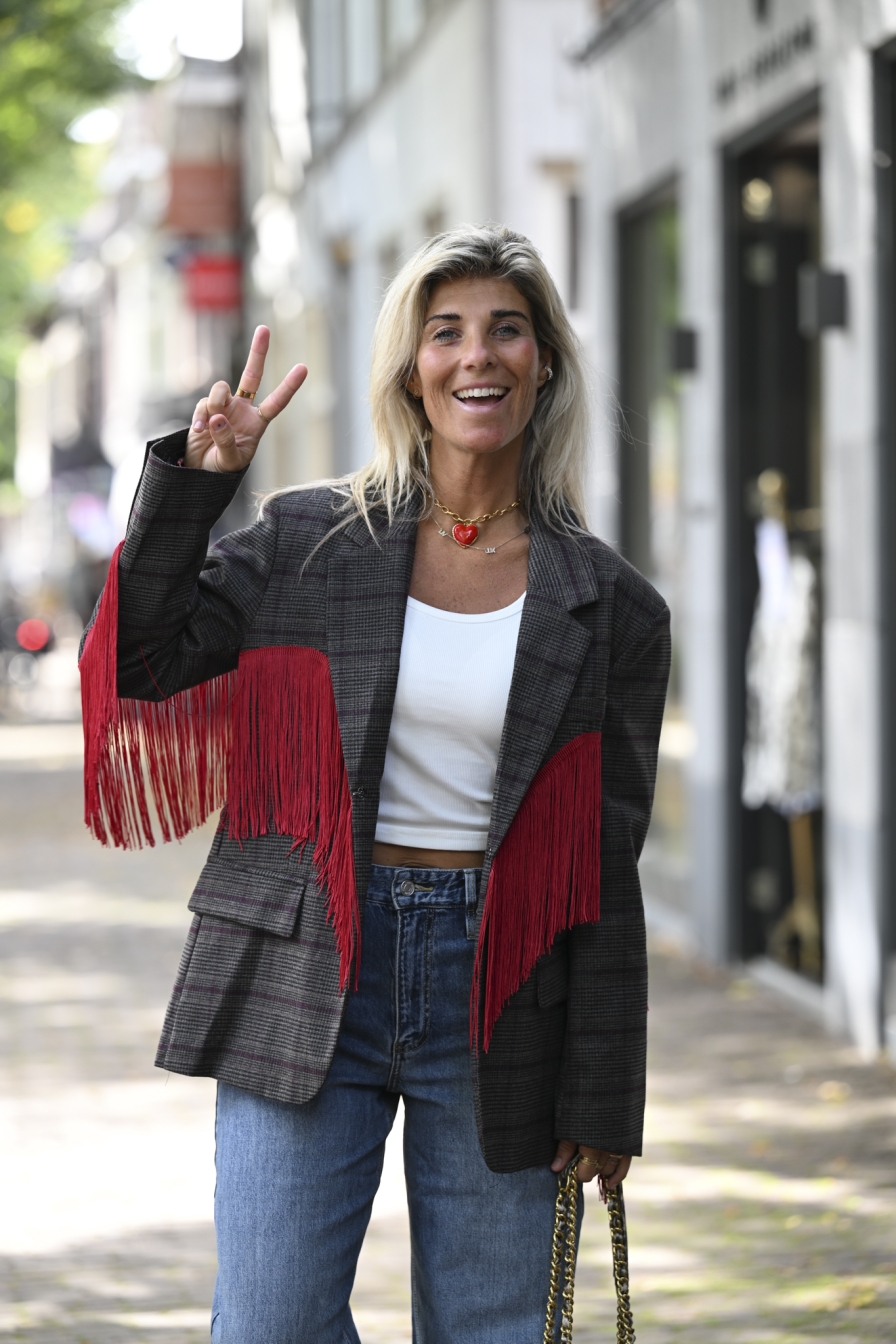 Blazer Hearts Red