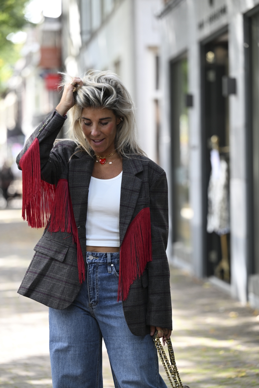 Blazer Hearts Red