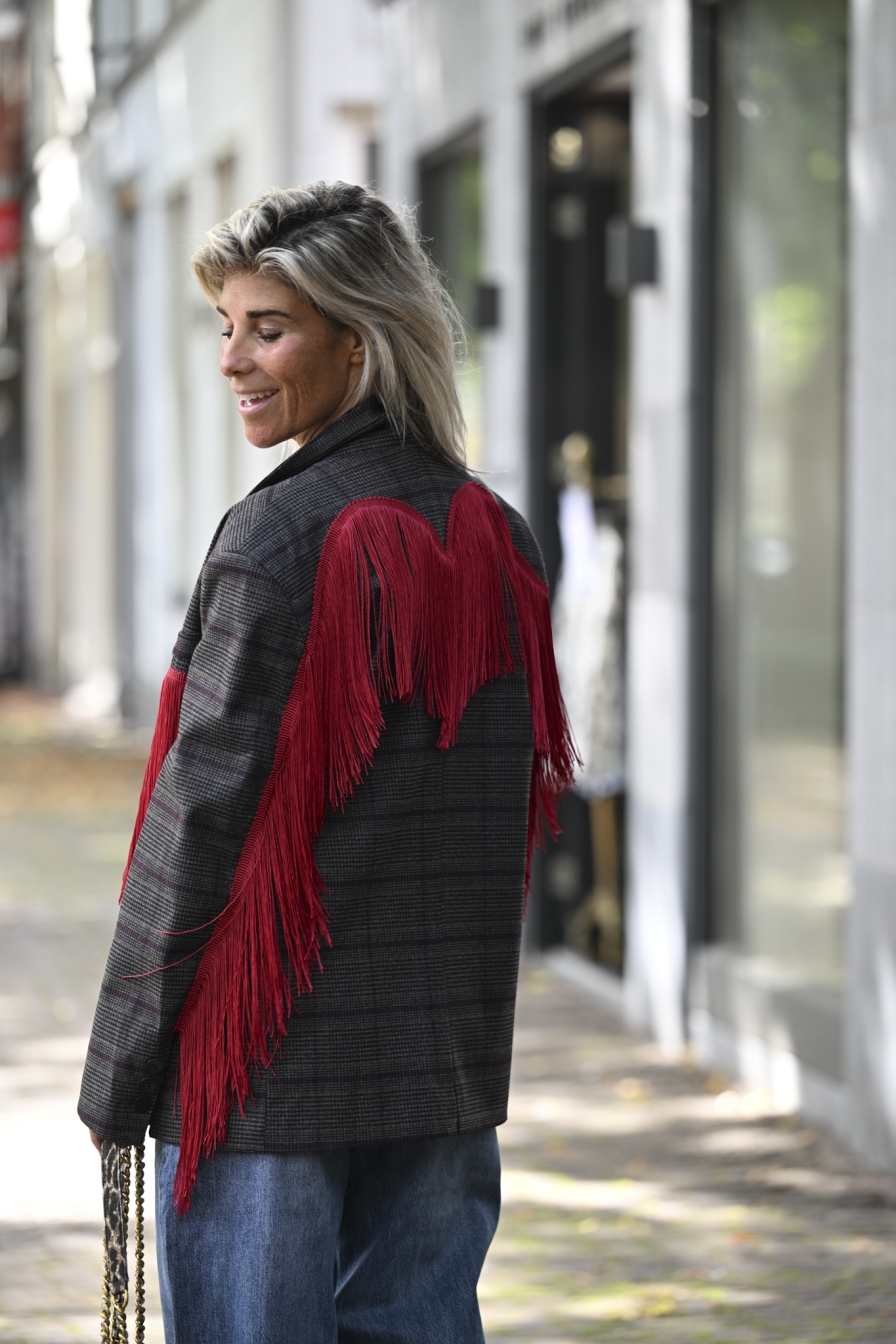 Blazer Hearts Red