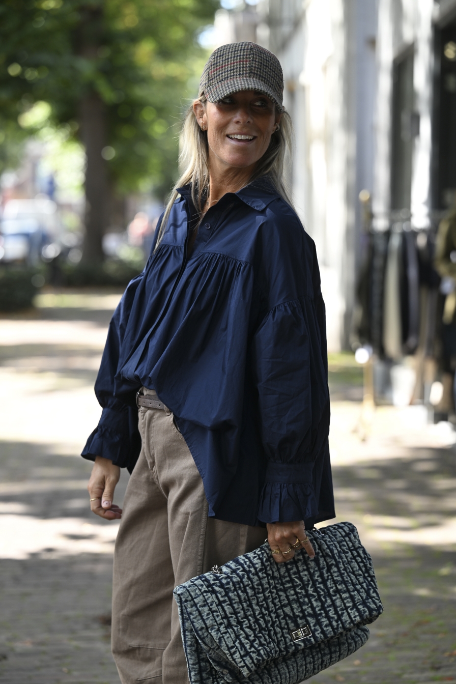 Blouse Soof Donkerblauw