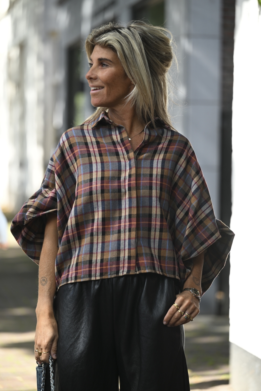 Blouse Violle Ruit