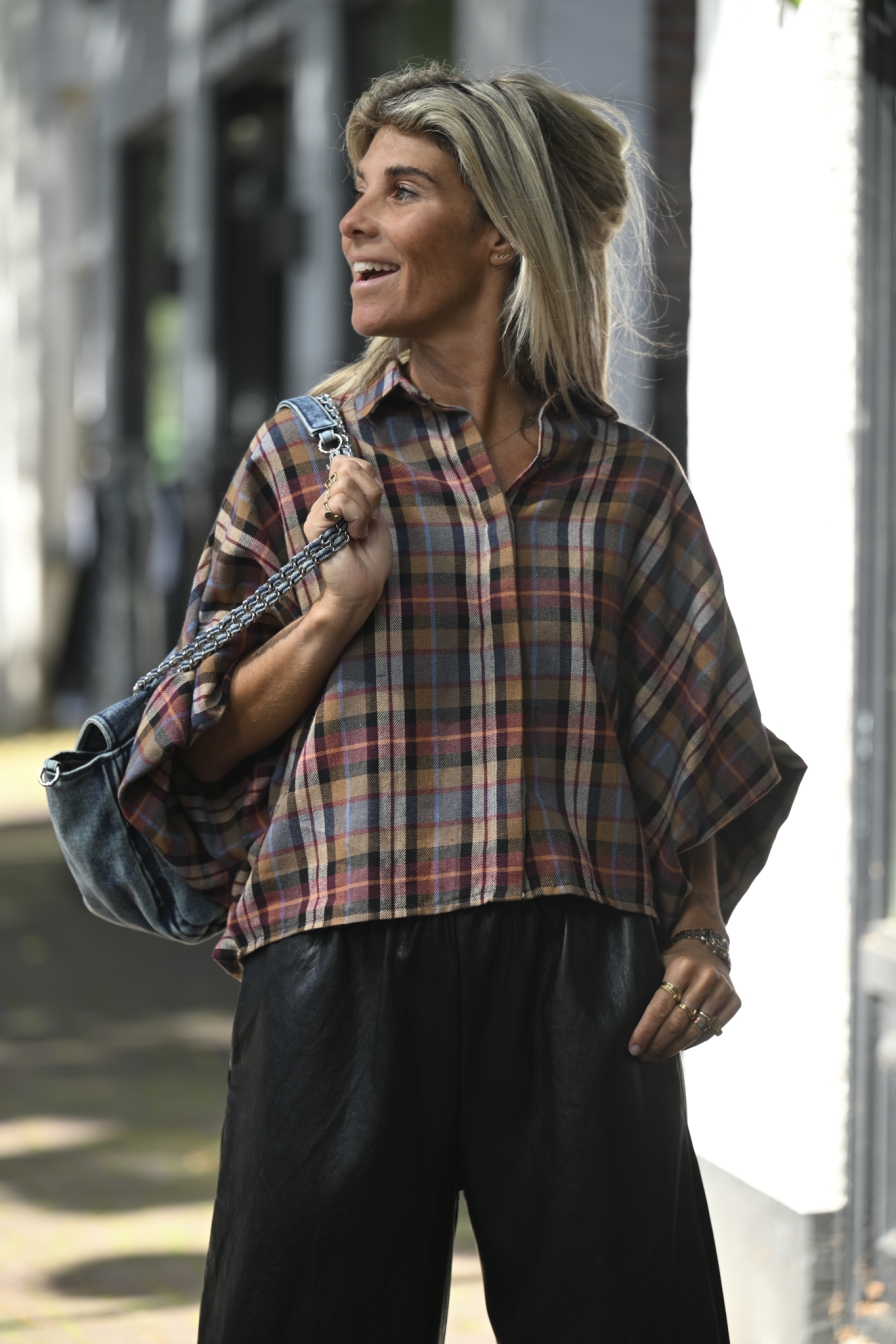 Blouse Violle Ruit
