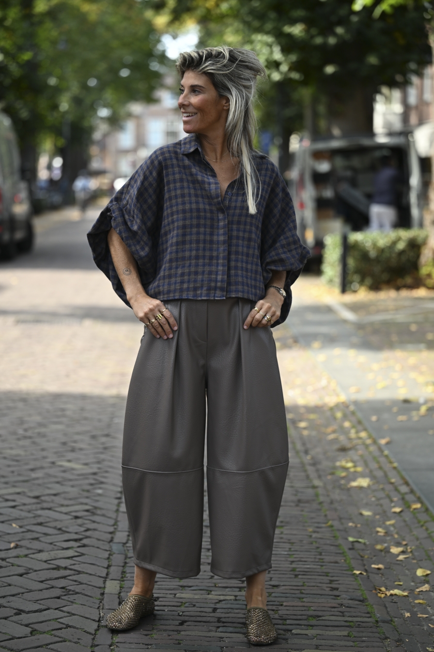 Blouse Violle Ruit Bauw