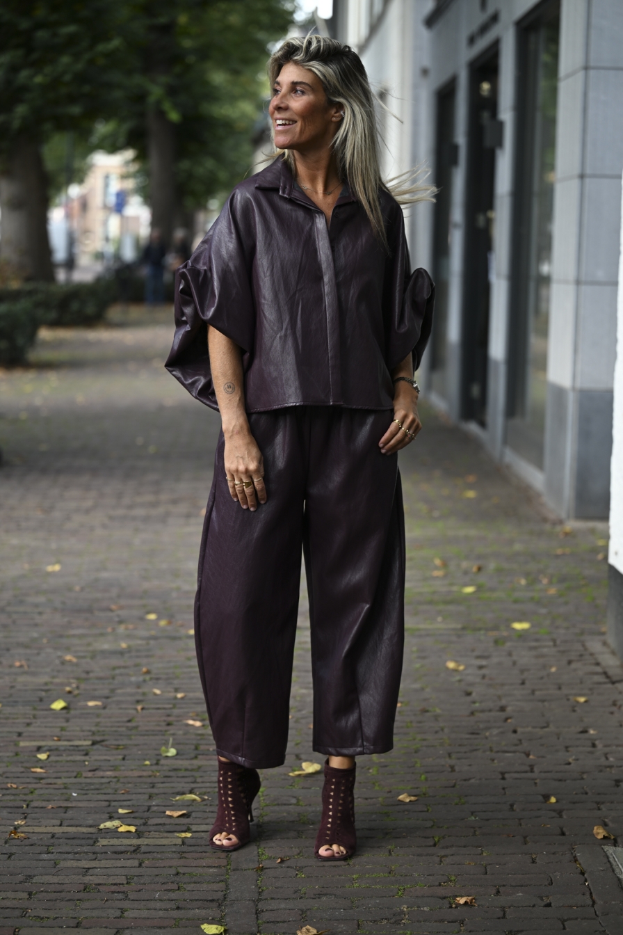 Pantalon Sou Bordeaux