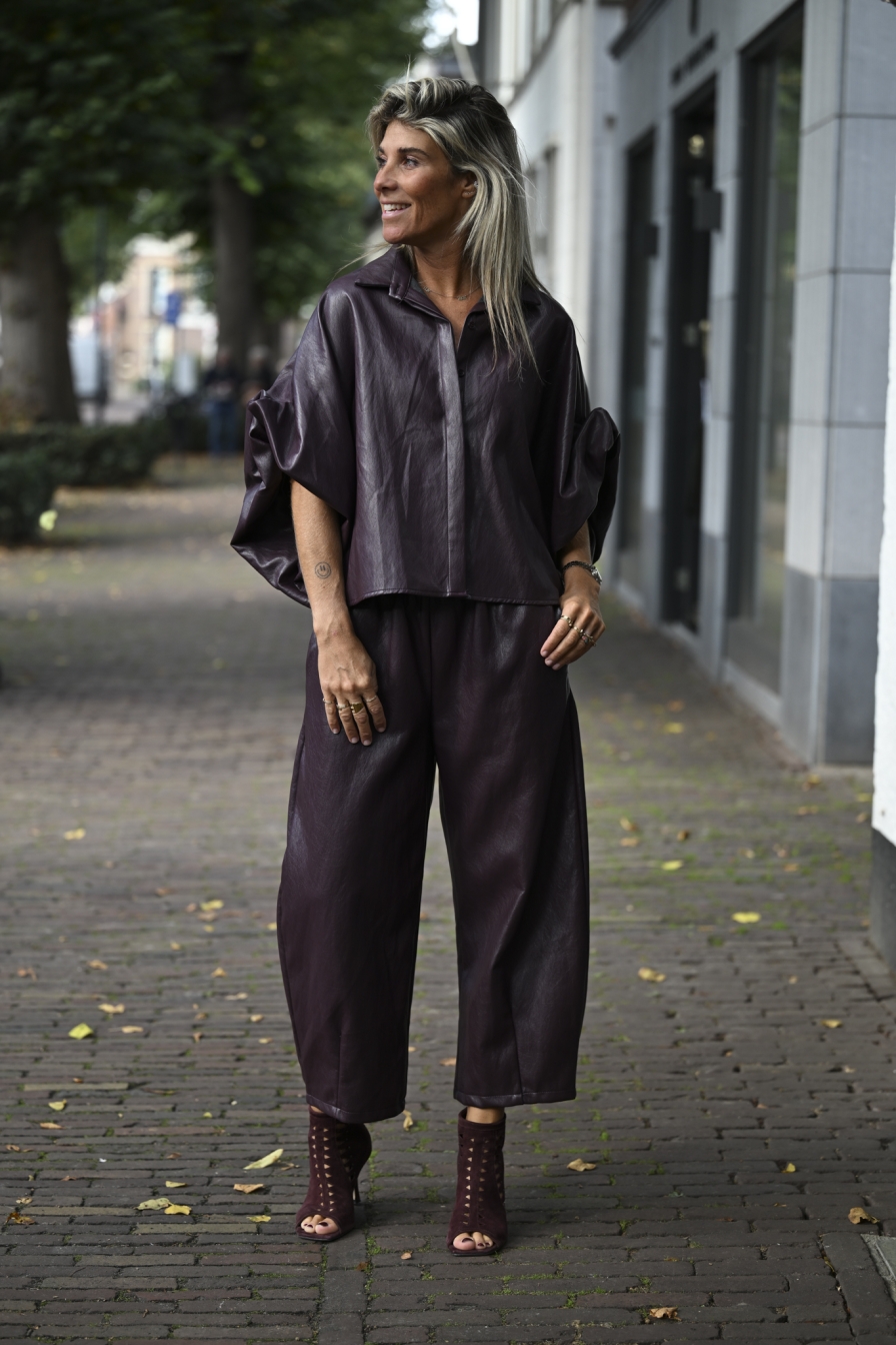Pantalon Sou Bordeaux
