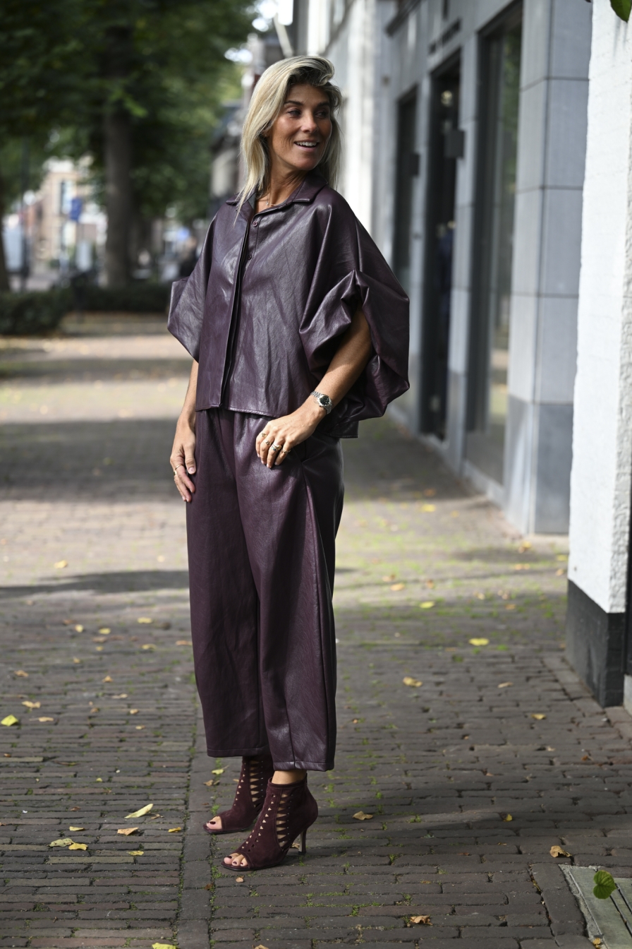 Pantalon Sou Bordeaux