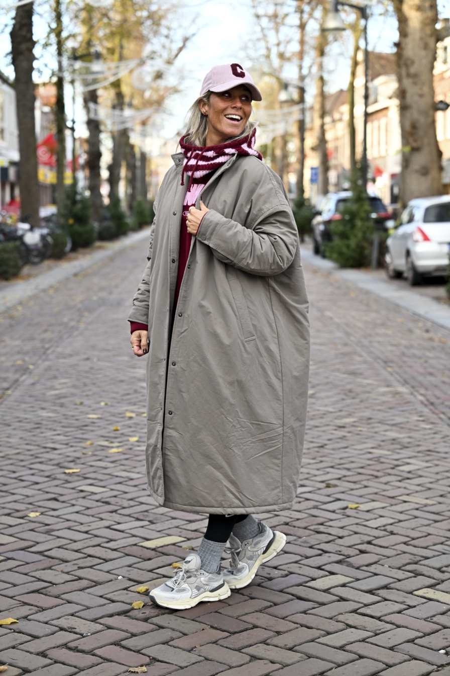 OVERSIZED MAXI COAT Taupe