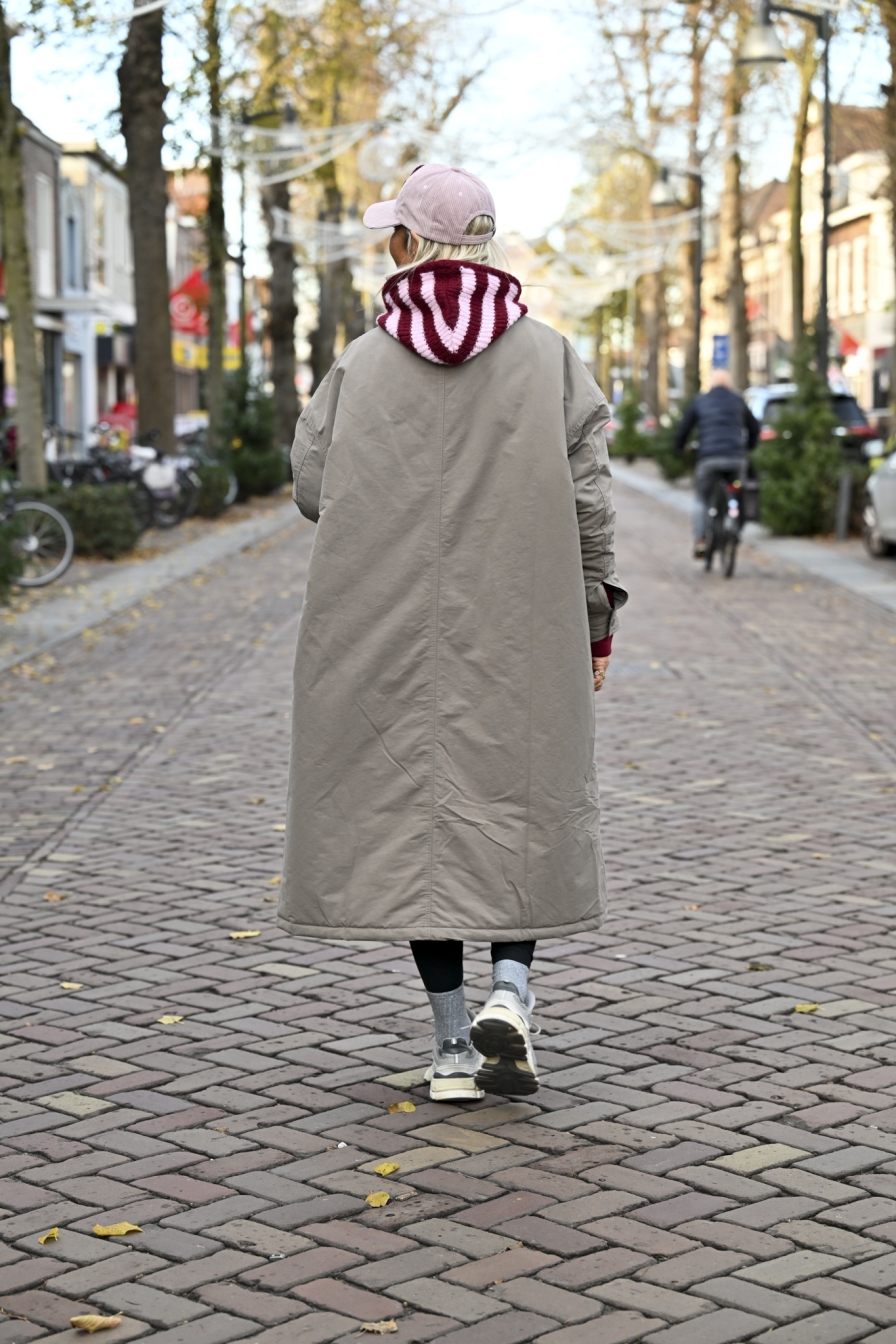 OVERSIZED MAXI COAT Taupe