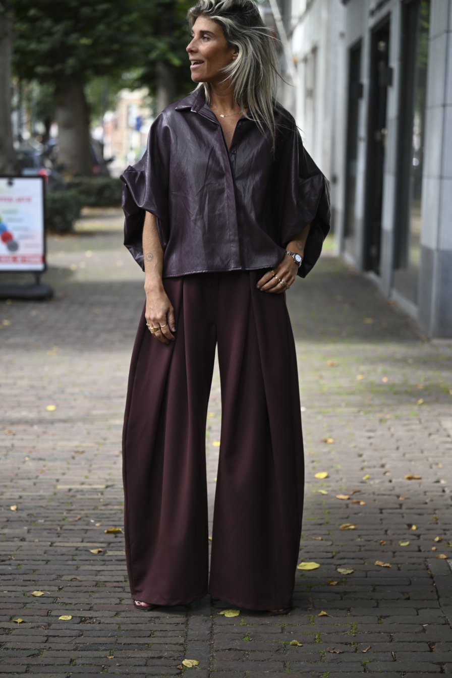 Palazzo Pantalon Bordeaux