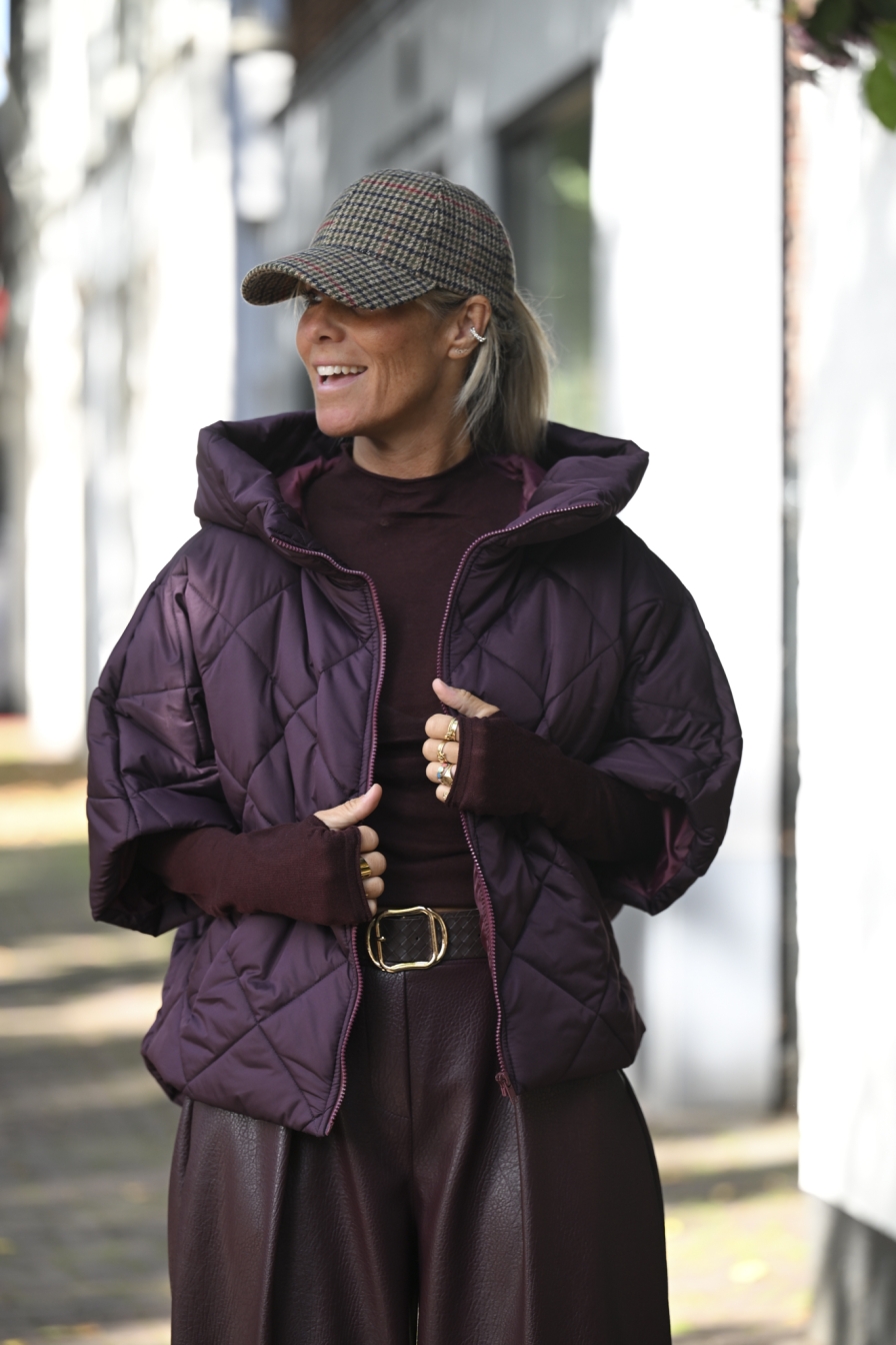 Luxe Puffer Body Wine Red