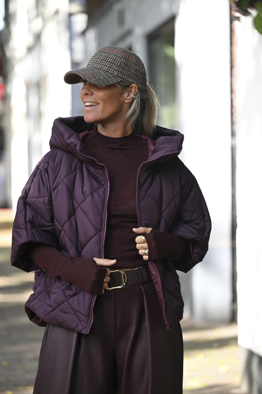 Luxe Puffer Body Wine Red