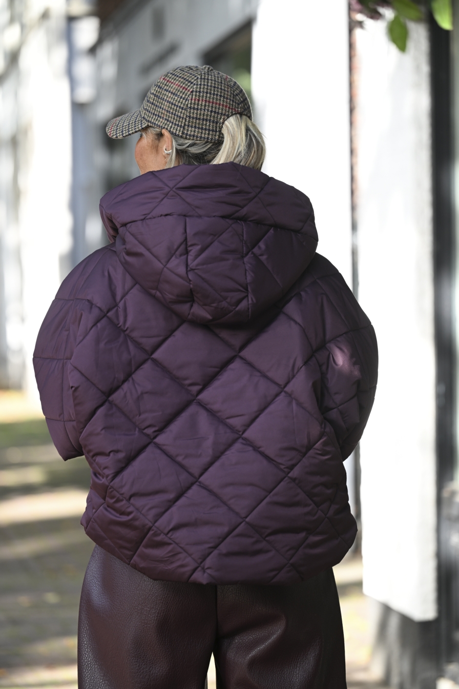 Luxe Puffer Body Wine Red