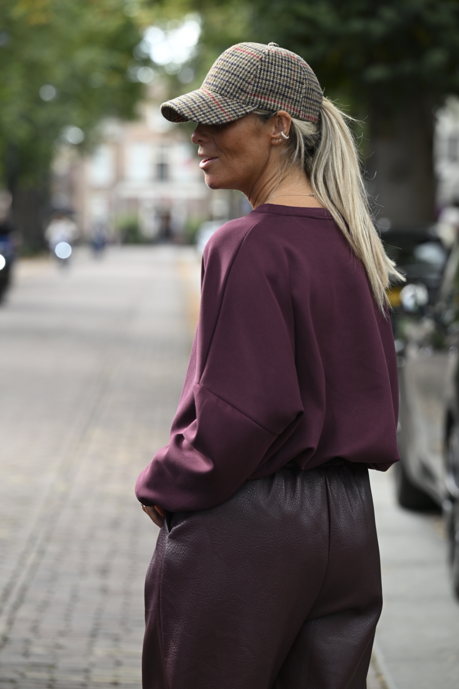 Sweater Madelief Bordeaux