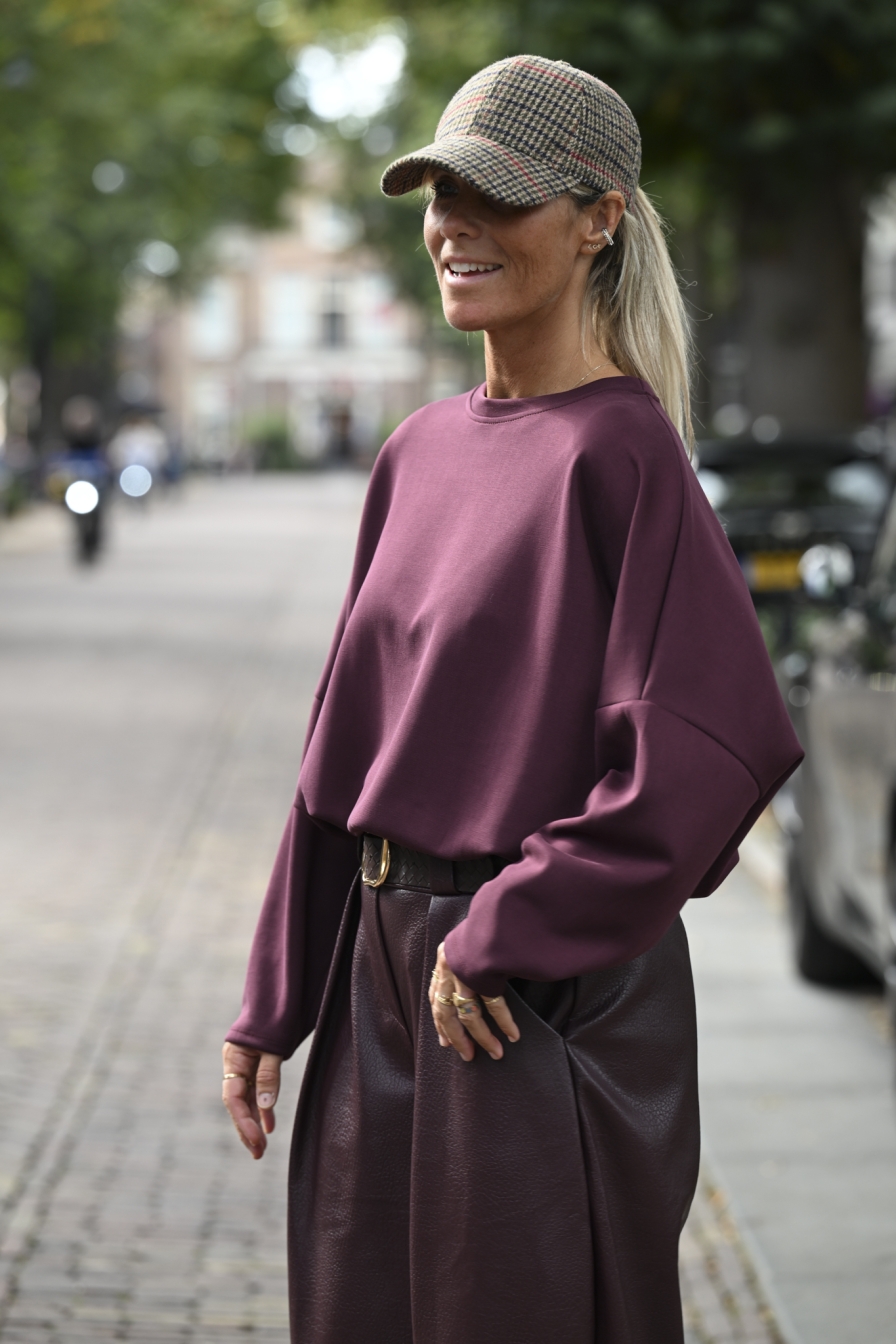 Sweater Madelief Bordeaux