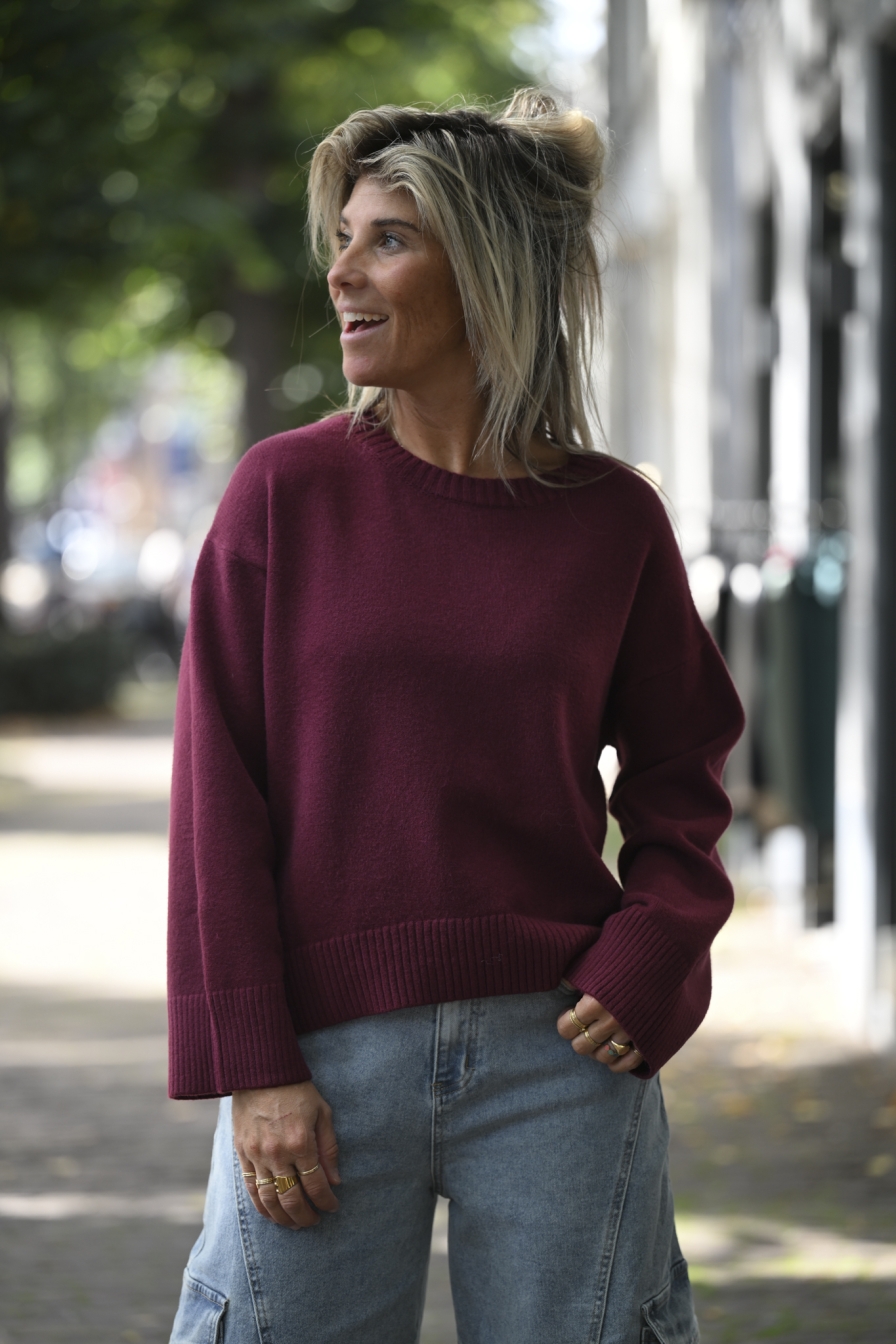 Pull Tess Bordeaux