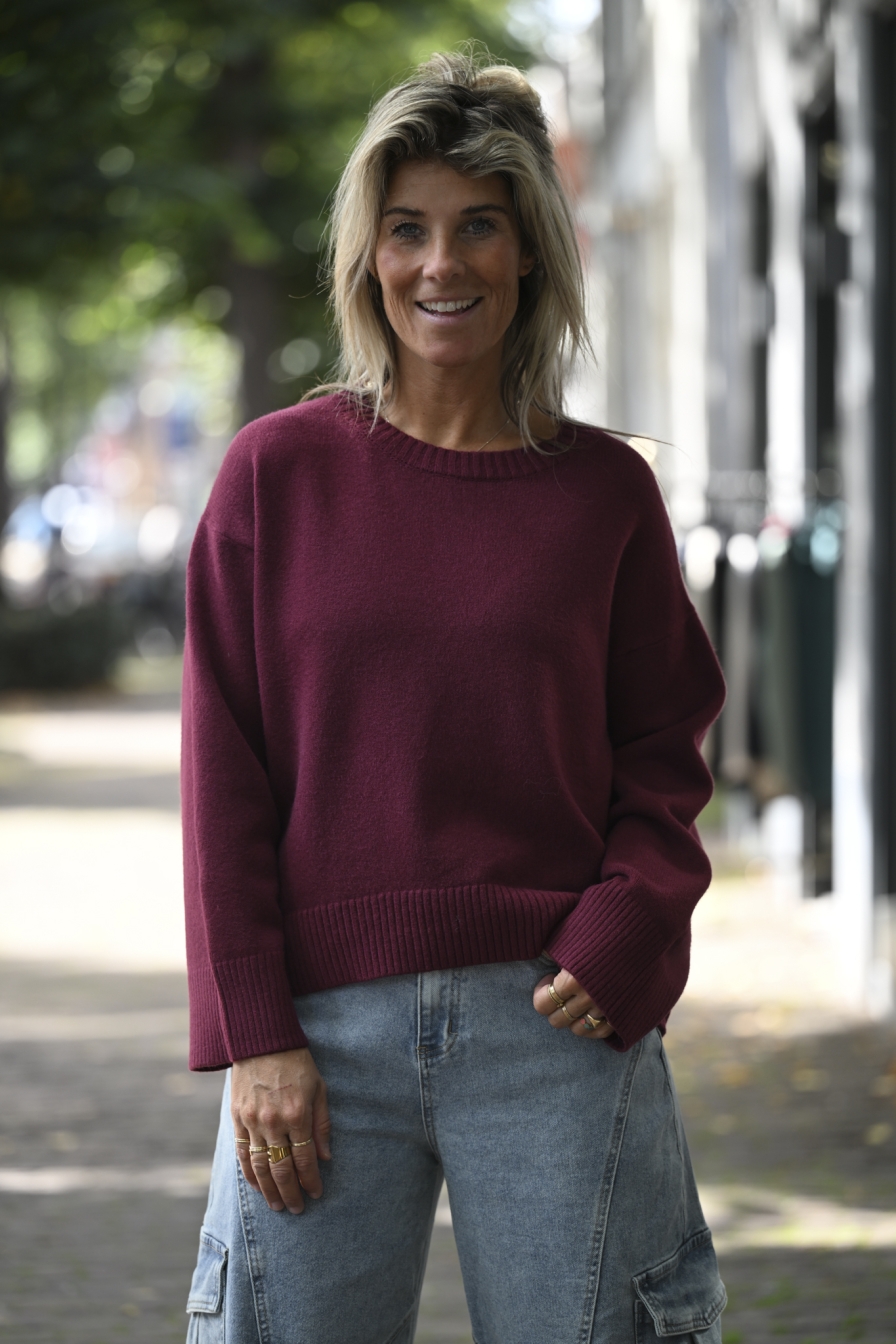 Pull Tess Bordeaux