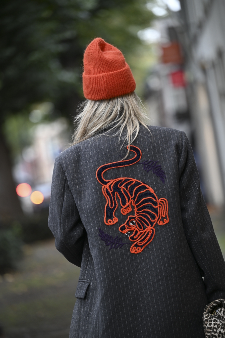 Tweed Tijger Donkergrijs