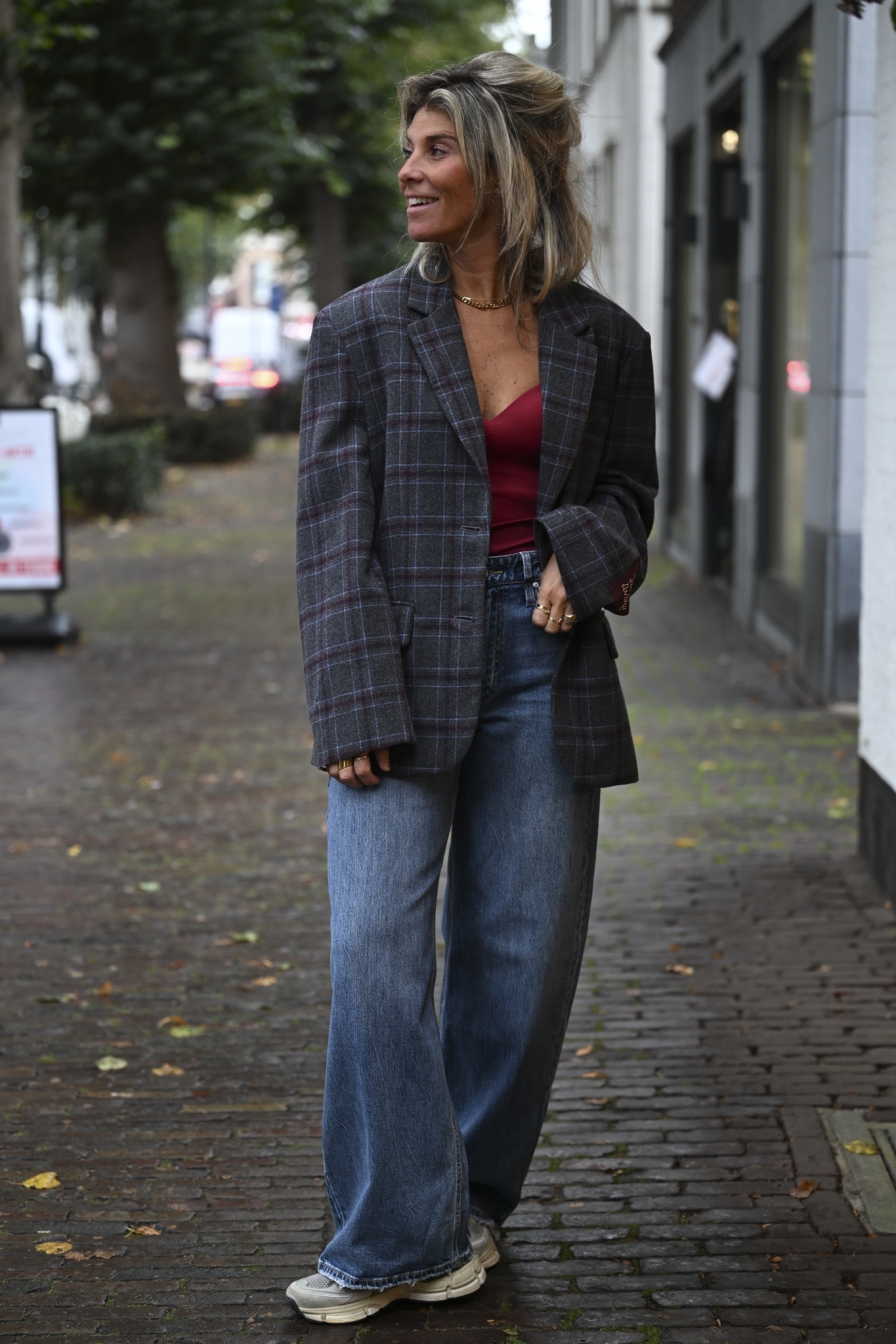Blazer Mireille Grijs - Bordeaux