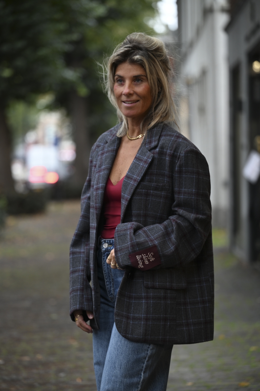 Blazer Mireille Grijs - Bordeaux