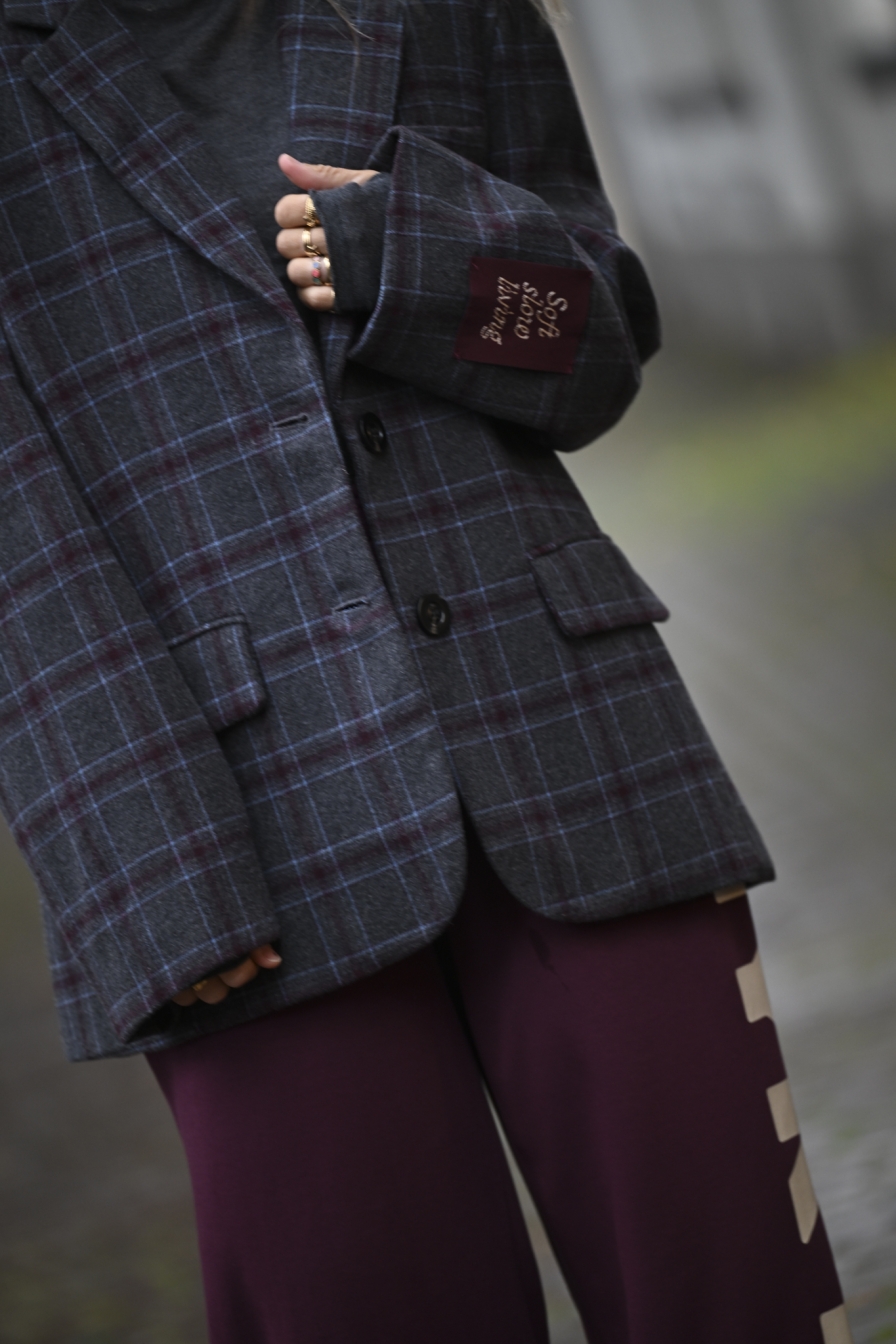 Blazer Mireille Grijs - Bordeaux