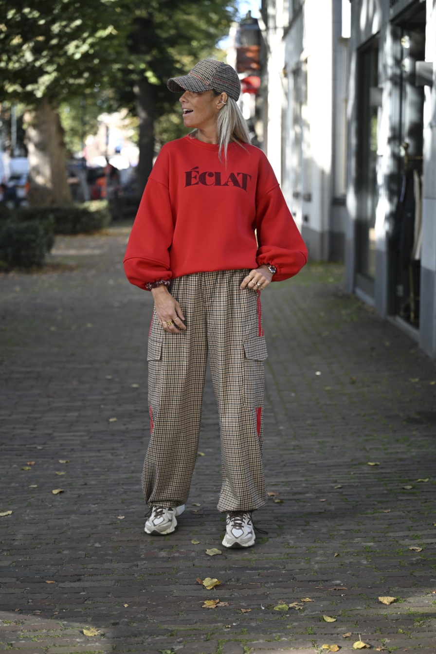 Cargo Sporty Beige - Rood